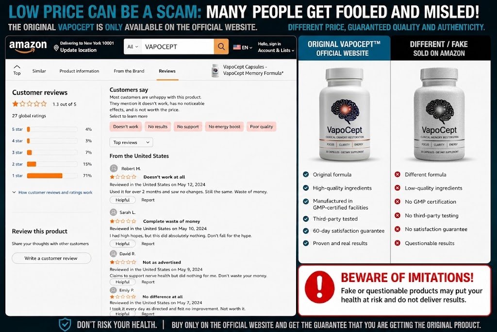VapoCept complaints and counterfeit warning